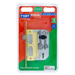 M3C15 - 3 Lever Lock Only Brass Plated -M3C15_IP_b_T